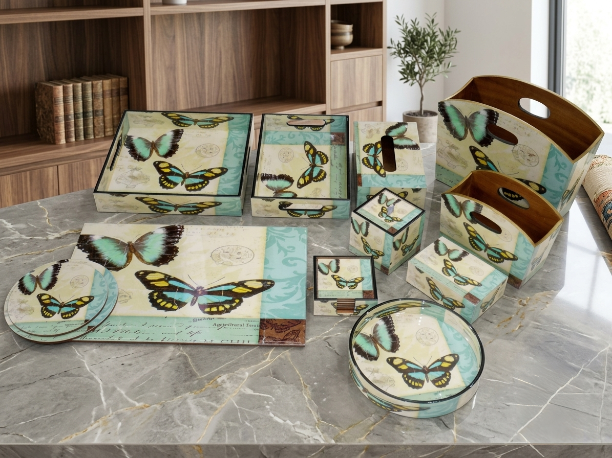 Wooden Tray set